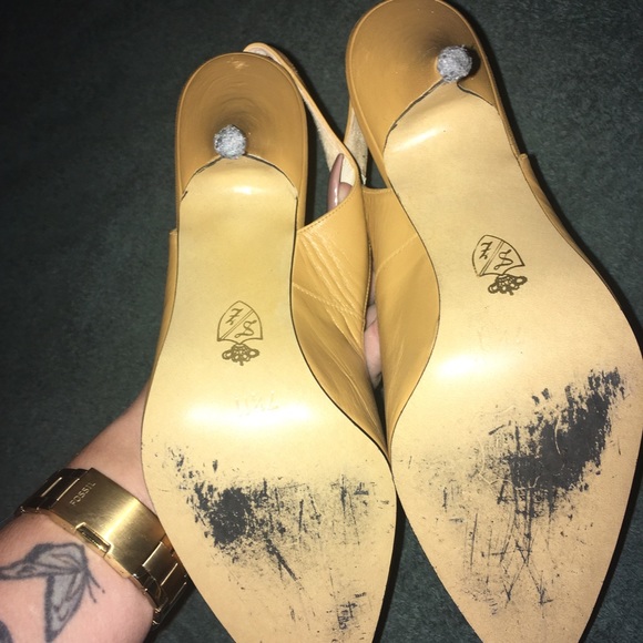 Nude slip on heels - Picture 2 of 3